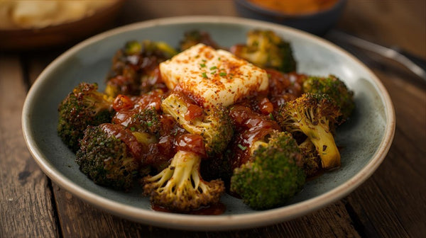 Chili Roasted Broccoli with Garlic Butter