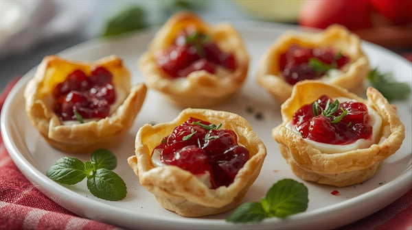 Cranberry & Brie Phyllo Bites