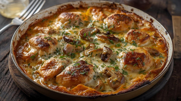 Creamy Chicken & Mushroom Bake