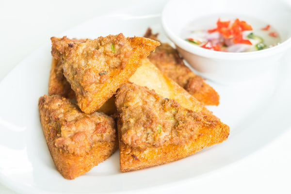 Crispy Prawn Toast Squares