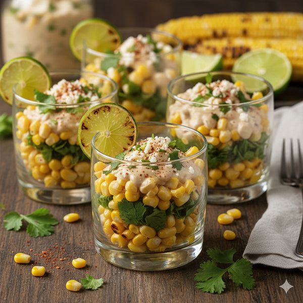 Elote Corn & Cilantro Salad Cups
