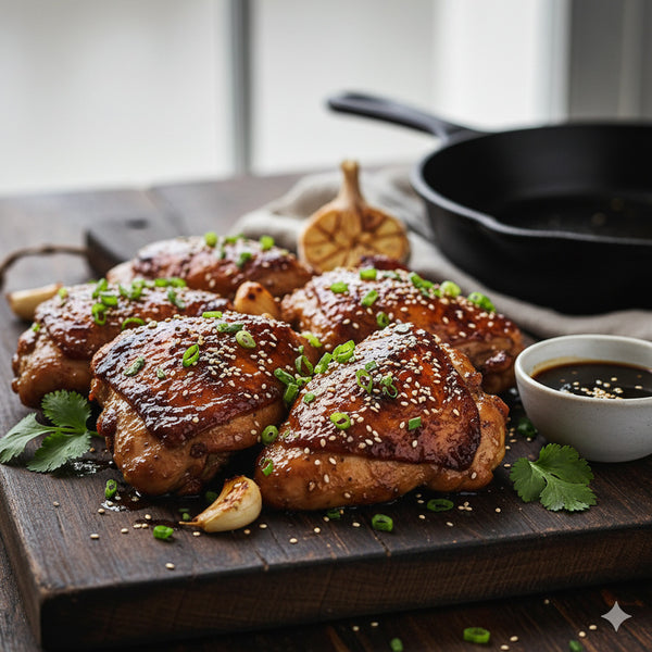 Garlicky Soy-Glazed Chicken Thighs
