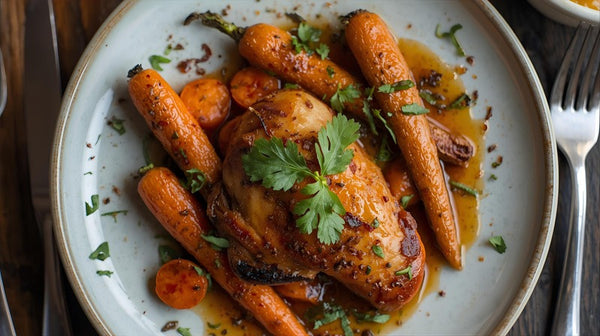 Harissa Chicken with Roasted Carrots