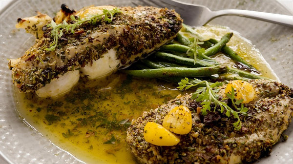 Herb-Crusted Fish with Citrus Butter