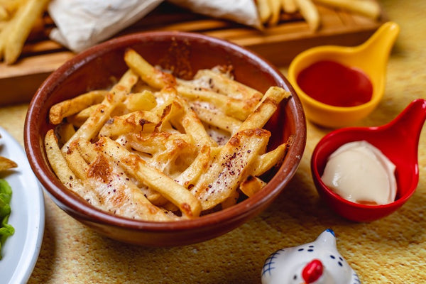 Leftover Fries → Loaded Potato Bake