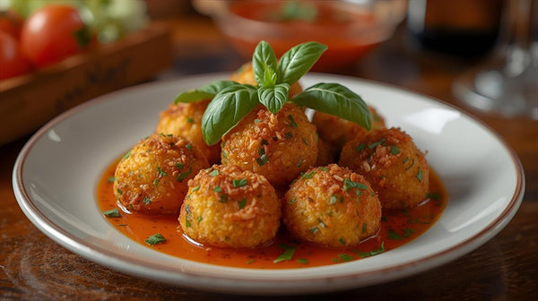 Leftover Rice → Veggie Arancini Balls