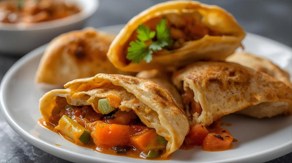 Leftover Veg Curry → Stuffed Paratha Pockets