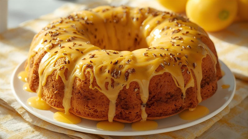 Lemon Poppy Seed Drizzle Cake