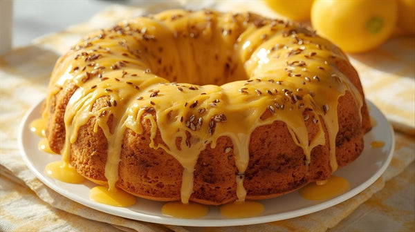 Lemon Poppy Seed Drizzle Cake