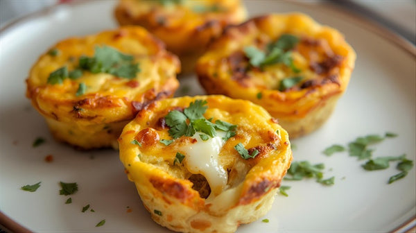 Masala Cheese Omelette Cups