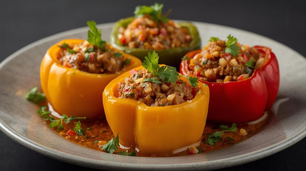 Masala Stuffed Bell Peppers