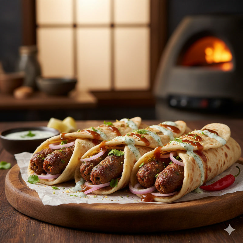 Mutton Seekh Kebab Rolls
