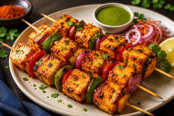 Paneer Tikka Skewers