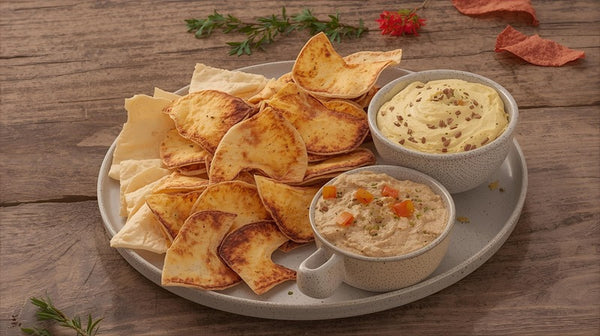 Pita Chips & Hummus Trio