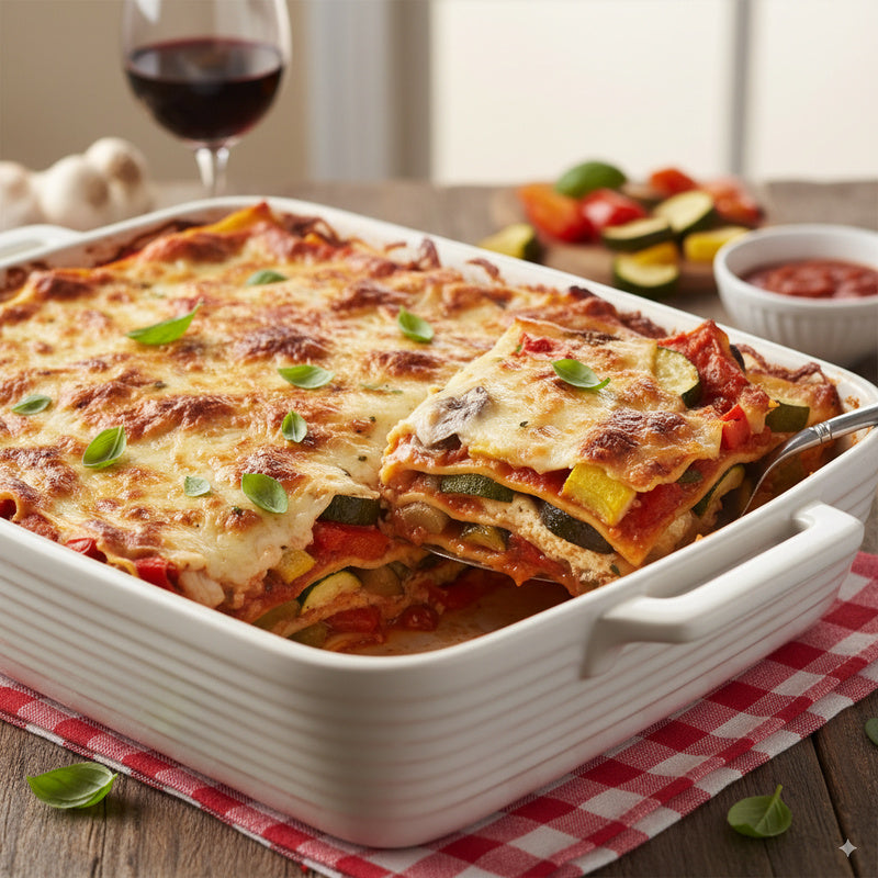 Roasted Vegetable Lasagna - No-Boil