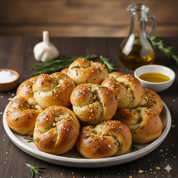 Rosemary & Double-Garlic Knots