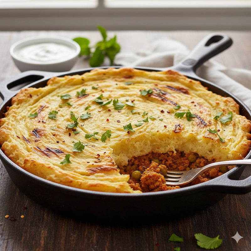 Shepherd's Pie - Indian-Style Keema Bake