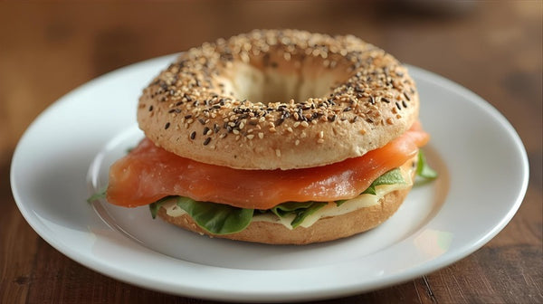 Smoked Salmon Bagel Melt