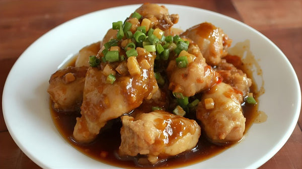 Steamed Chicken with Garlic-Soy Sauce
