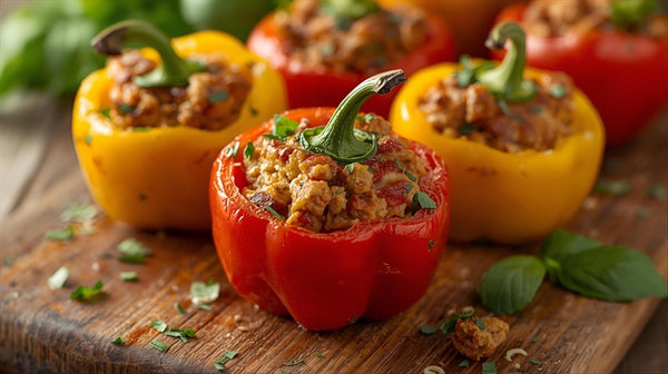Stuffed Mini Peppers with Goat Cheese