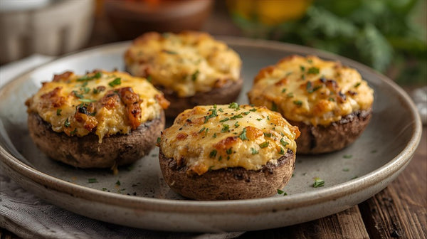 Stuffed Mushrooms with Cheese
