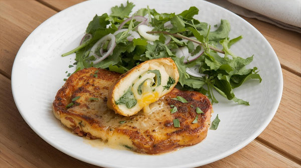 Stuffed Paneer Steaks (Spinach & Cheese)