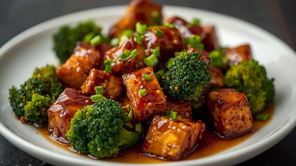 Teriyaki Glazed Tofu & Broccoli